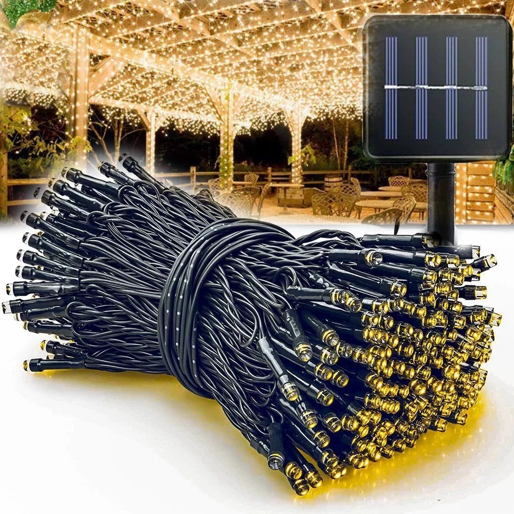 Outdoor Solar Power Xmas Lights - Zonne-energie Fairy lichtslingers Tuin Kerst Bruiloft