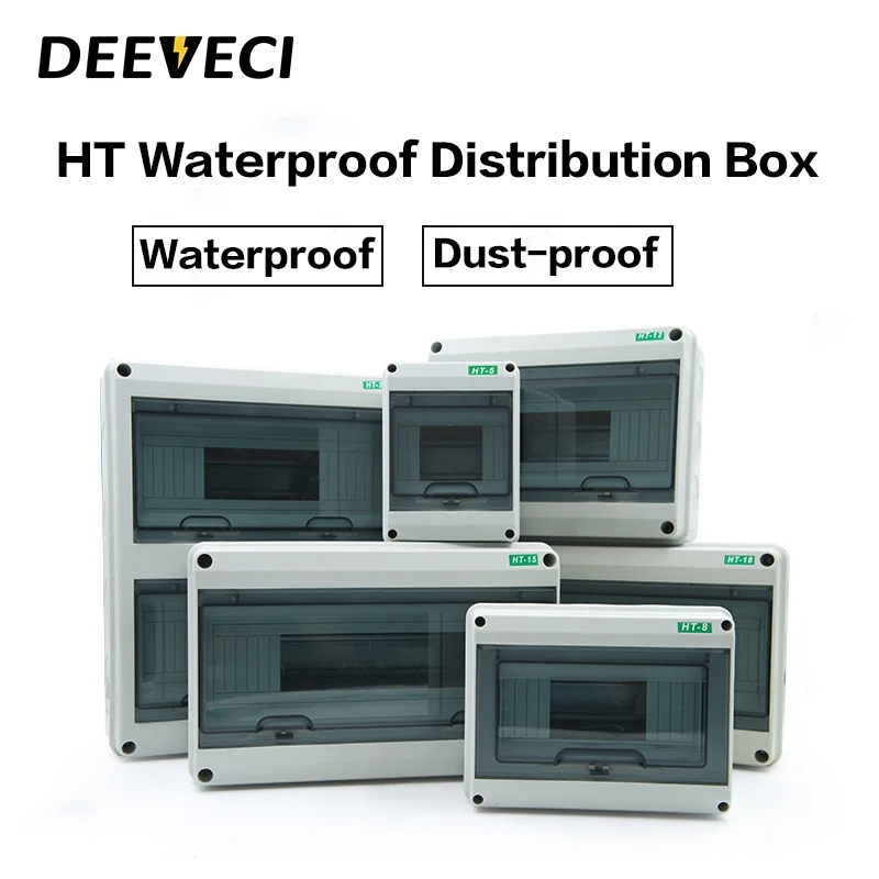 Outdoor Power Supply Box - HT-5/8/12/15/18/24 Plastic Verdeelkast Waterdichte Mcb Box