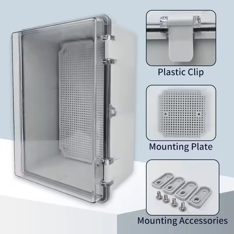 Outdoor Power Supply Box - IP66 elektrische kunststof behuizing ABS stroomaansluitdoos