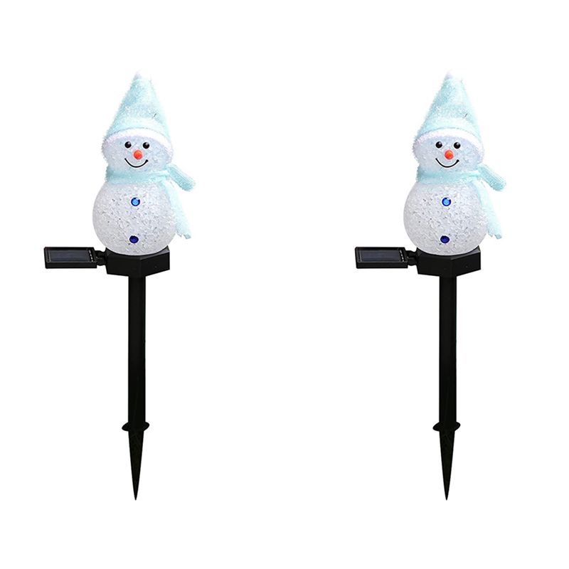 Outdoor Solar Power Xmas Lights - AA81-2X Sneeuwpop Solar Lights Kerst LED-sneeuwpopverlichting