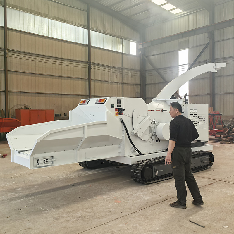 Garden Shredder Chipper - Geoptimaliseerde diesel houtversnipperaar, hoge efficiëntie, takkenversnipperaar