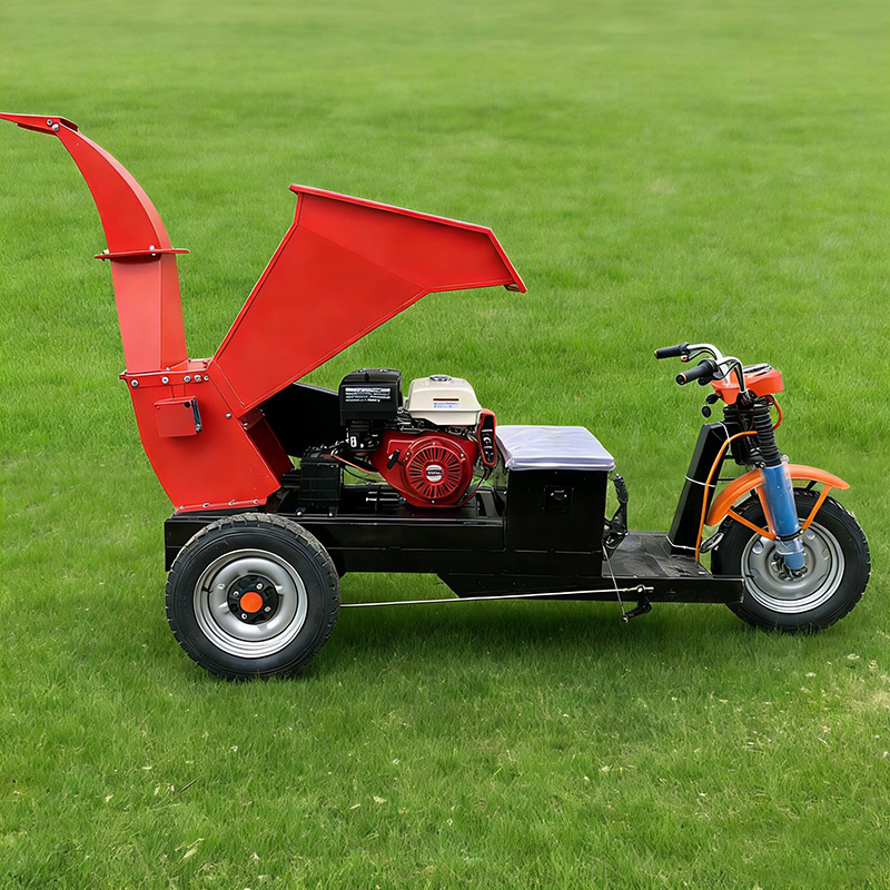 Garden Shredder Chipper - Driewielige houtversnipperaar mobiele versie van bosbouwmachines