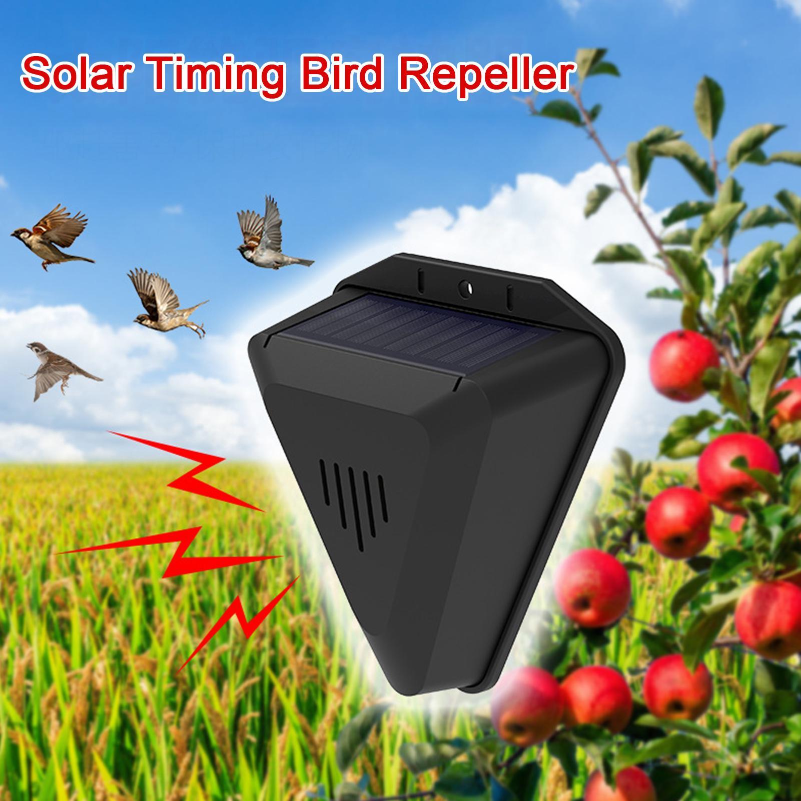 Outdoor Power Timer - Solar Timer Vogelafschrikker Met 13 Geluiden