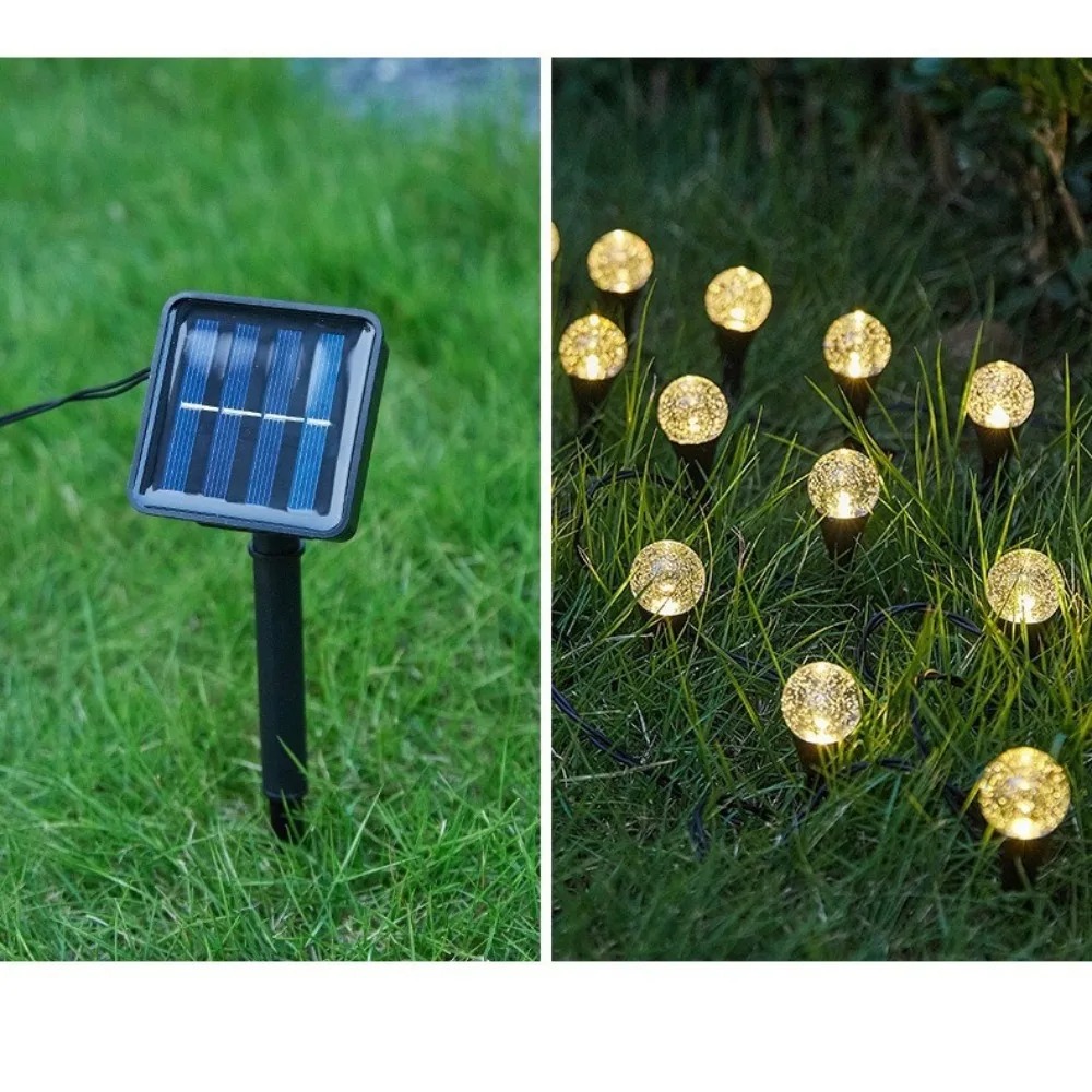 Outdoor Solar Power Xmas Lights - Zonne-aangedreven 5M 20LED buitenverlichting voor gazon,