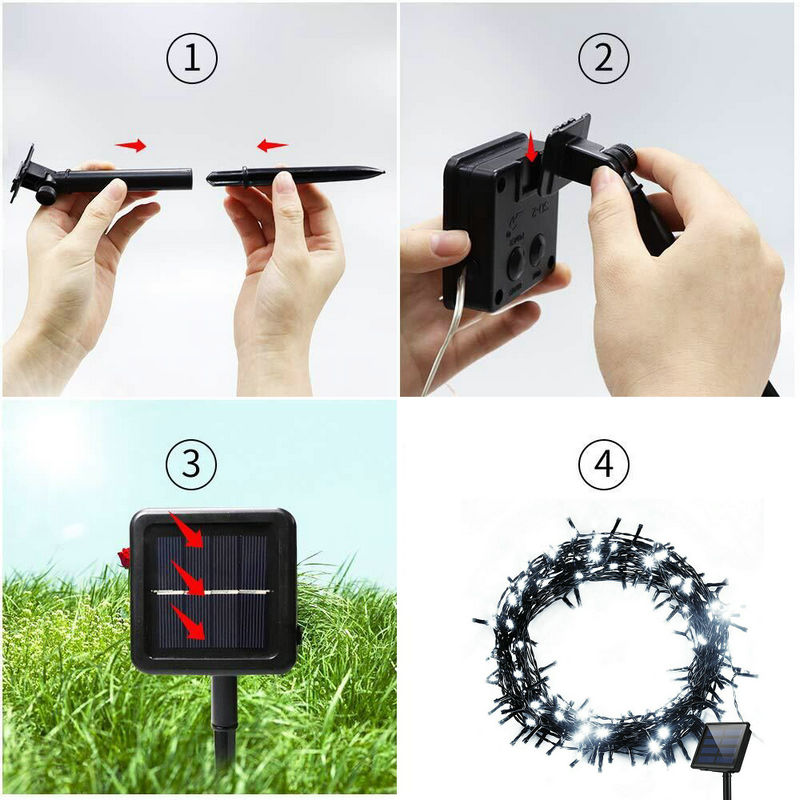 Zonne-energie Fairy lichtsling - Outdoor Solar Power Xmas Lights recensie en prijs