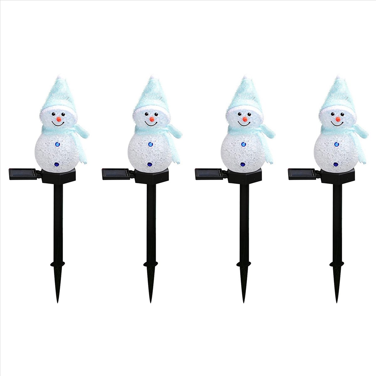 N84R 4X Sneeuwpop Solar Lights - Outdoor Solar Power Xmas Lights recensie en prijs