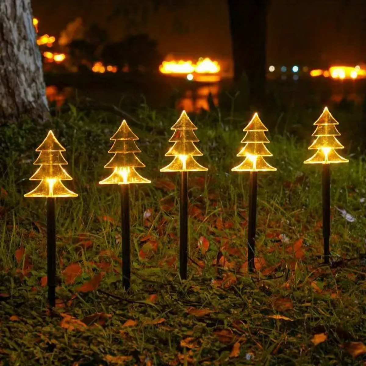 5 stuks kerstpadverlichting wa - Outdoor Solar Power Xmas Lights recensie en prijs
