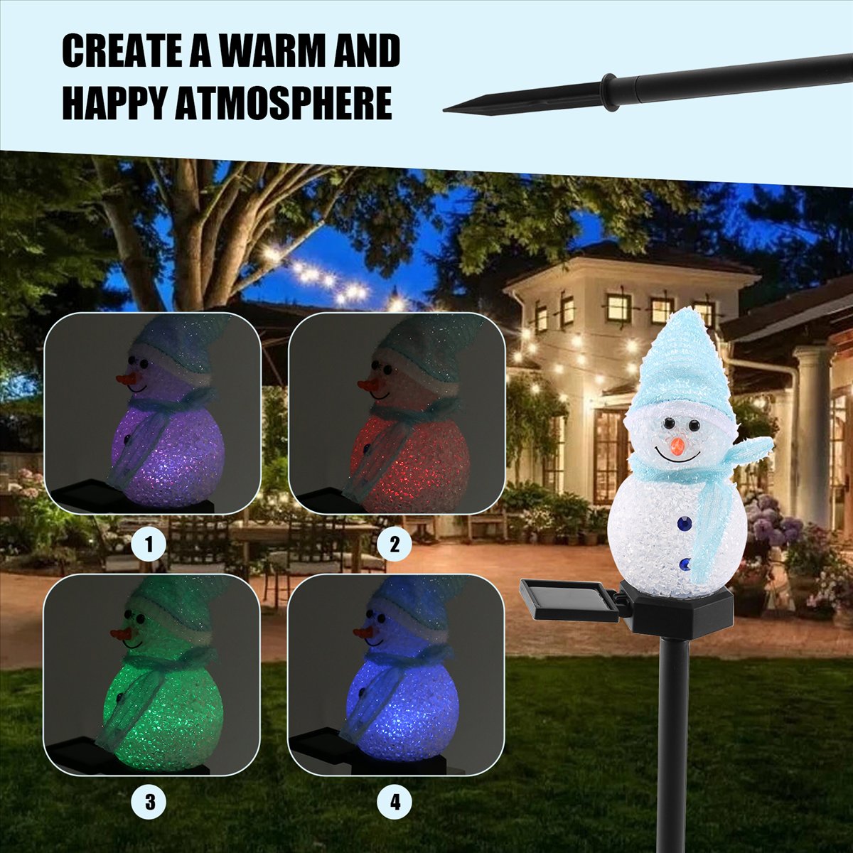 Zorgeloos- Sneeuwpop Zonne-ver - Outdoor Solar Power Xmas Lights recensie en prijs