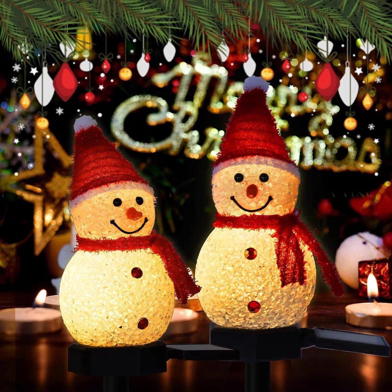 LED Sneeuwpop Solar Garden Lig - Outdoor Solar Power Xmas Lights recensie en prijs