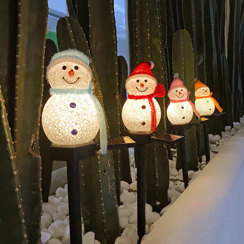 LED Sneeuwpop Solar Garden Lig - Outdoor Solar Power Xmas Lights recensie en prijs
