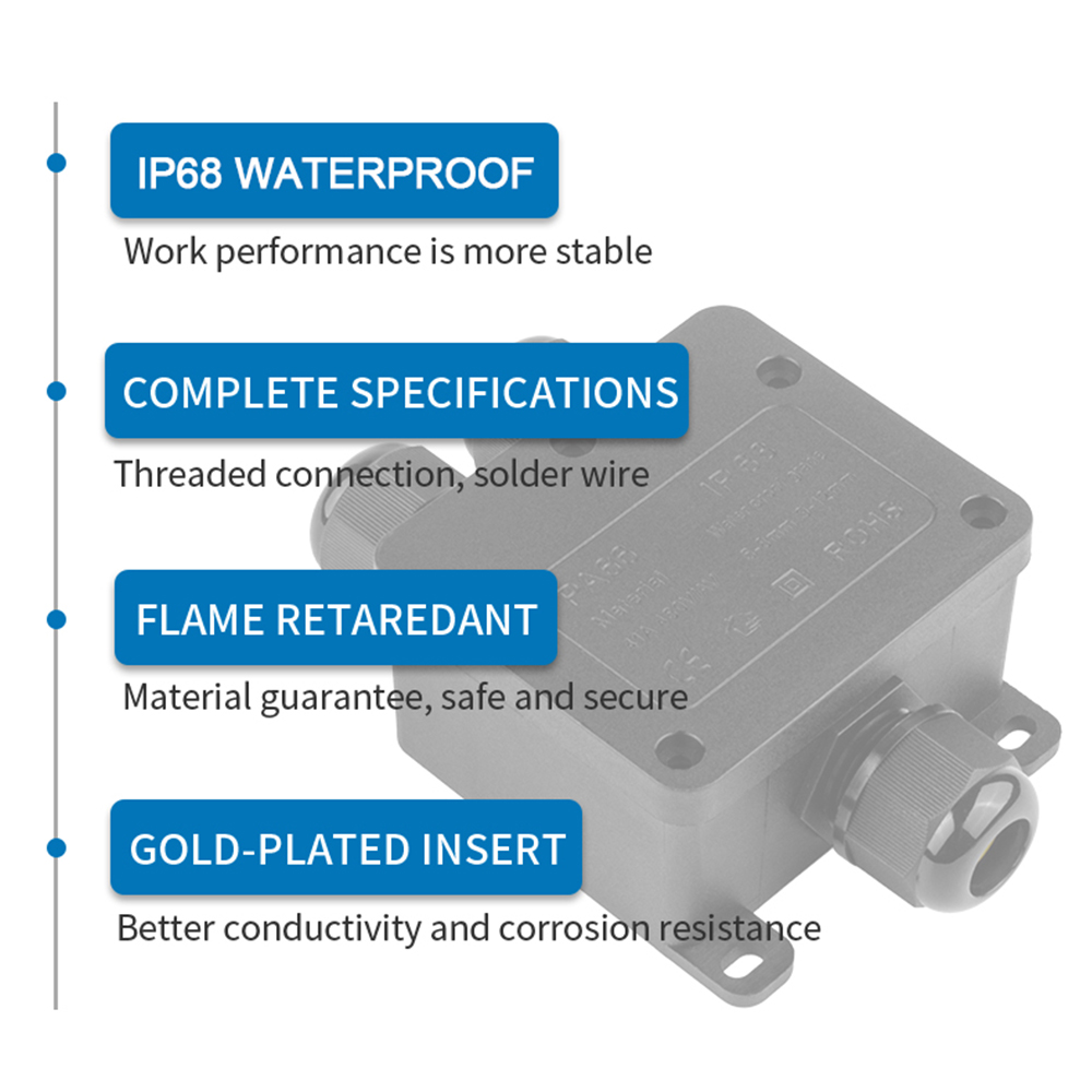 IP68 waterdichte aansluitdoos  - Outdoor Power Supply Box recensie en prijs