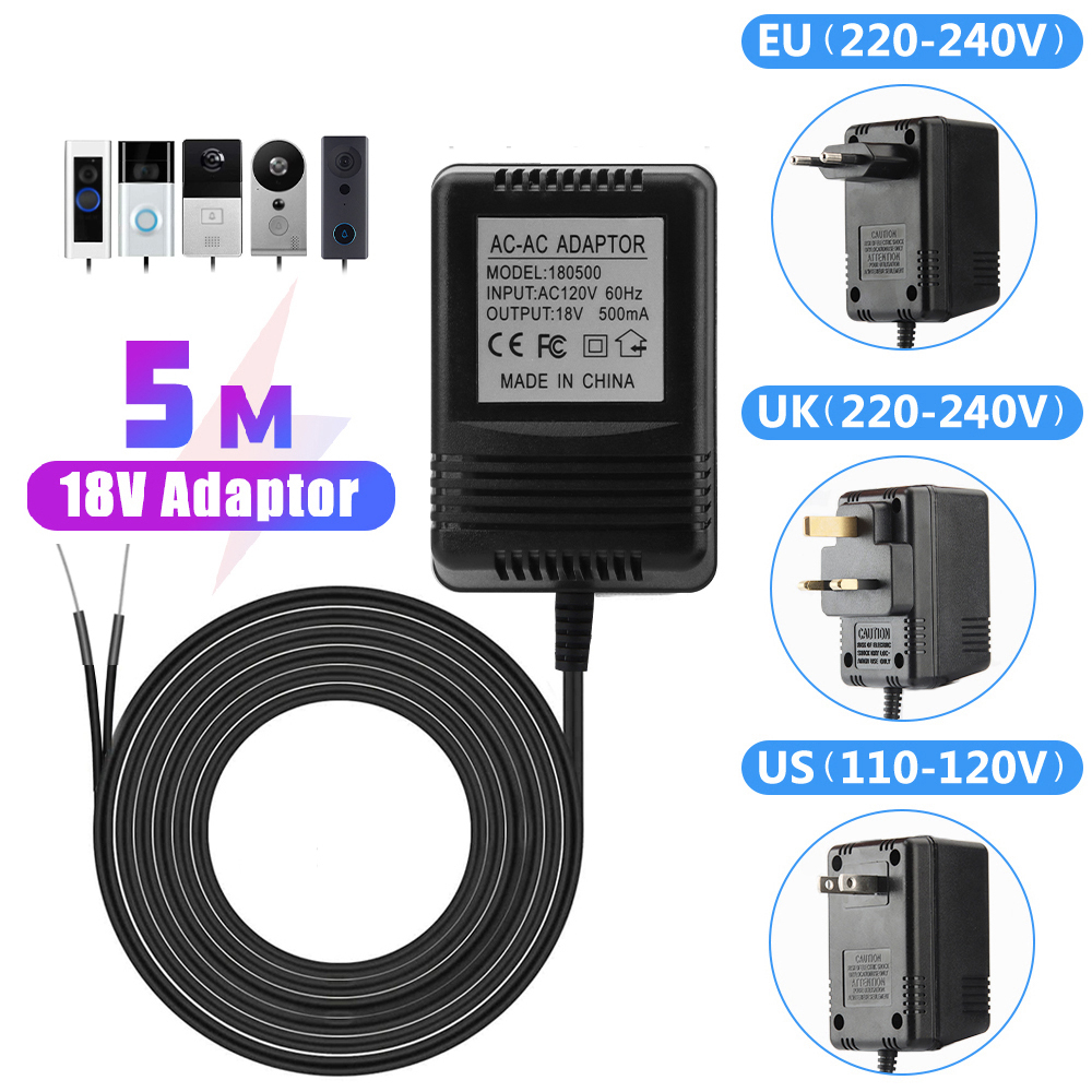 US UK EU Plug 18V AC naar DC T - Outdoor Power Adapter Ring recensie en prijs