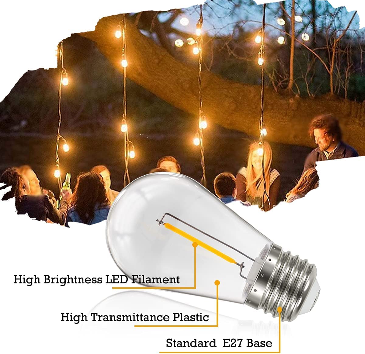 10Pack S14 Dimbare Gloeilamp V - Outdoor Power Lead Cover recensie en prijs