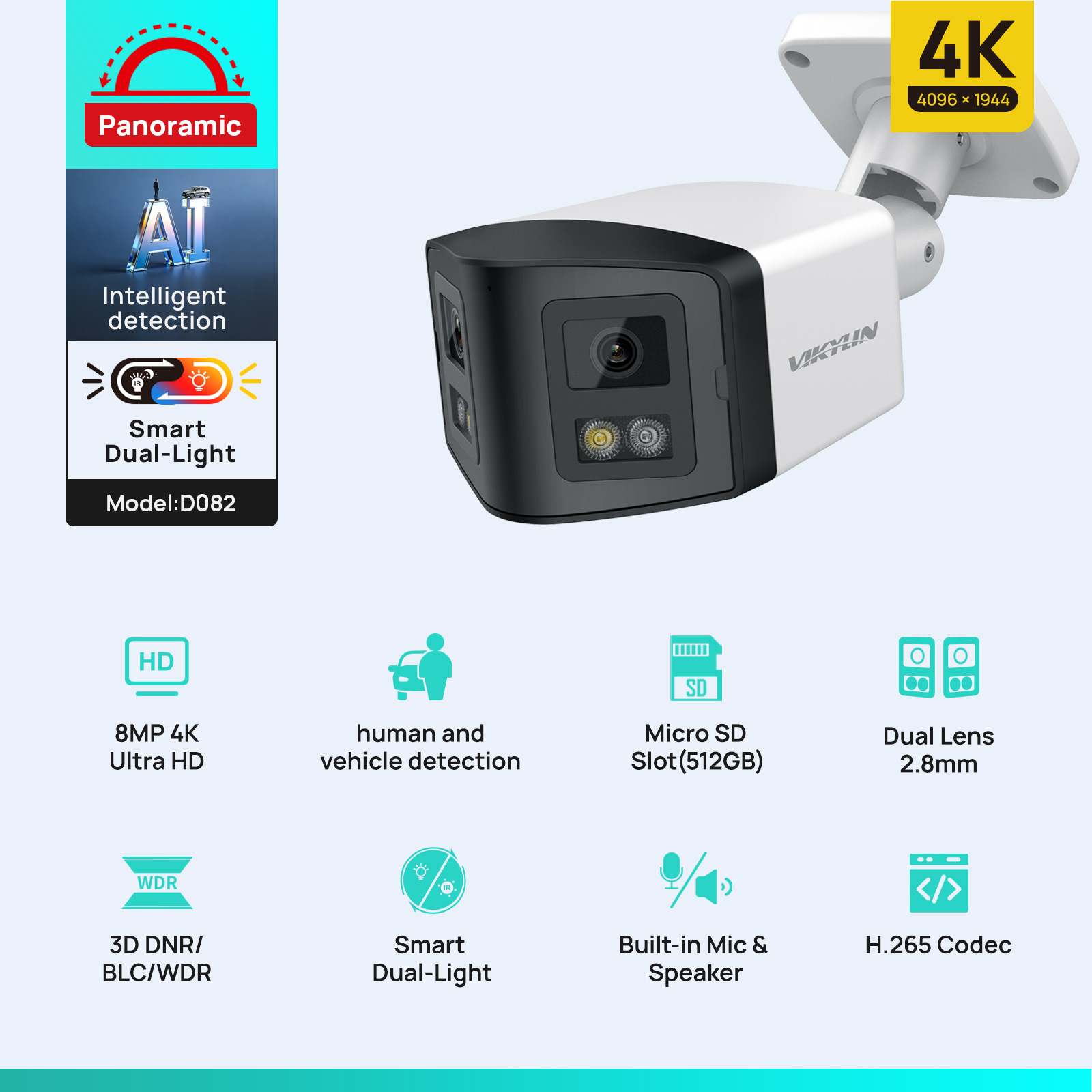VIKYLIN 170 °   Panoramische 4 - Outdoor Power G Motion recensie en prijs