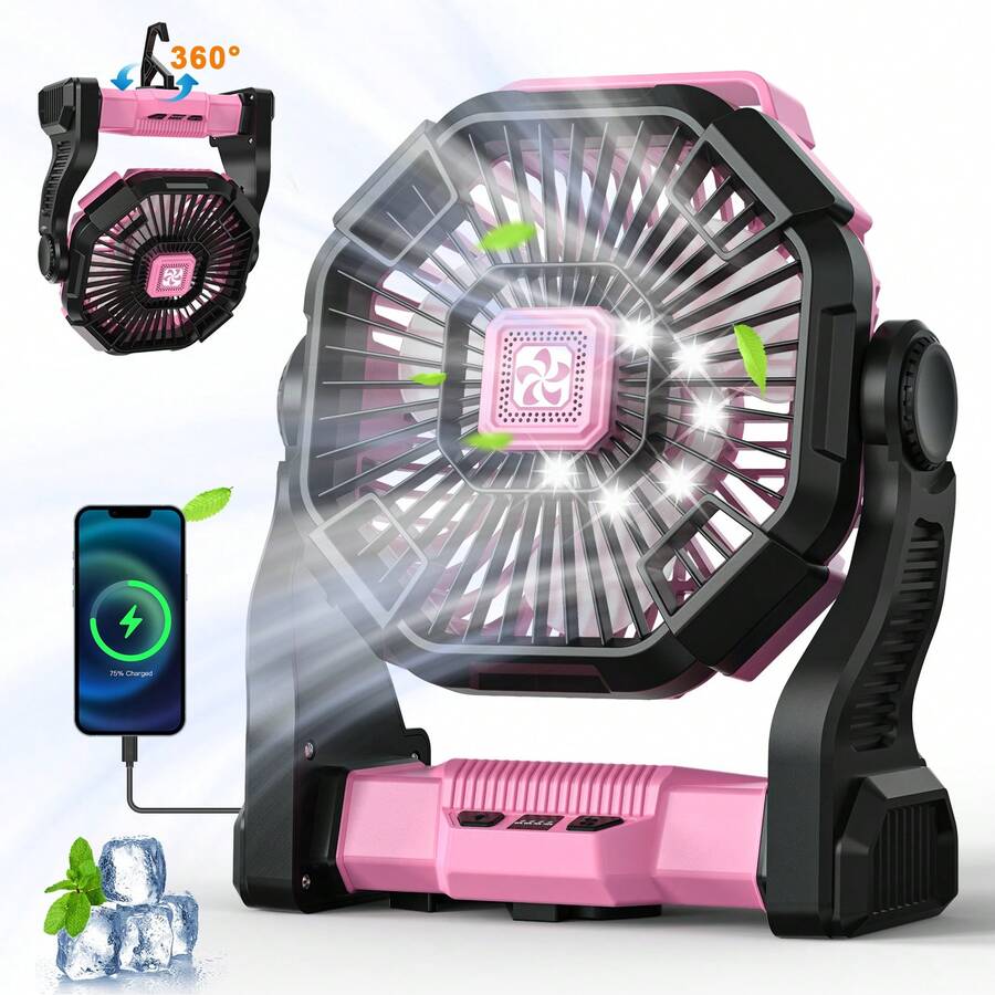 20000mAh draagbare ventilator  - Outdoor Power Timer recensie en prijs