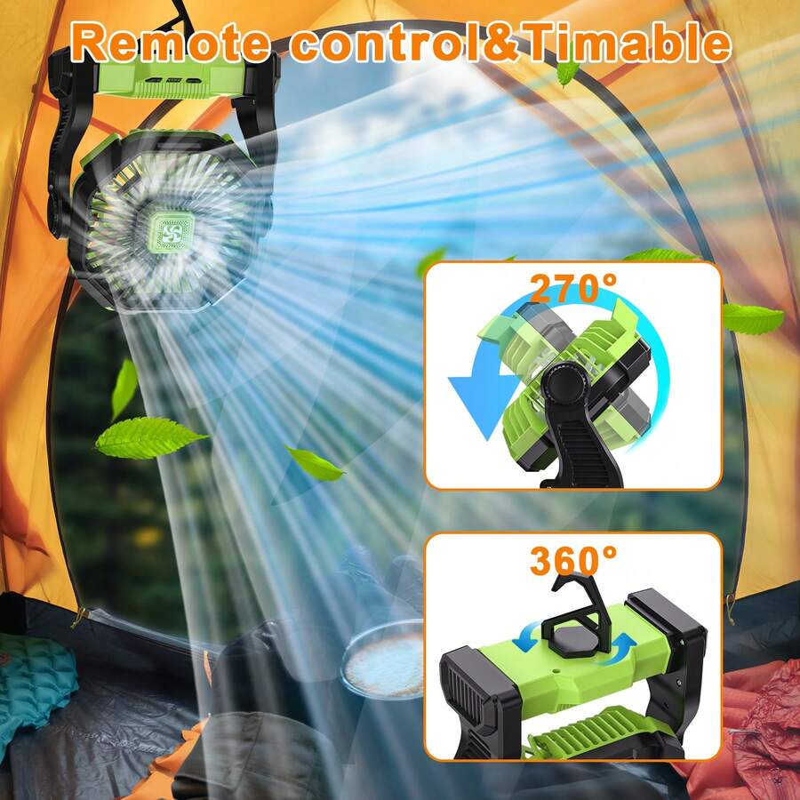20000mAh draagbare ventilator  - Outdoor Power Timer recensie en prijs