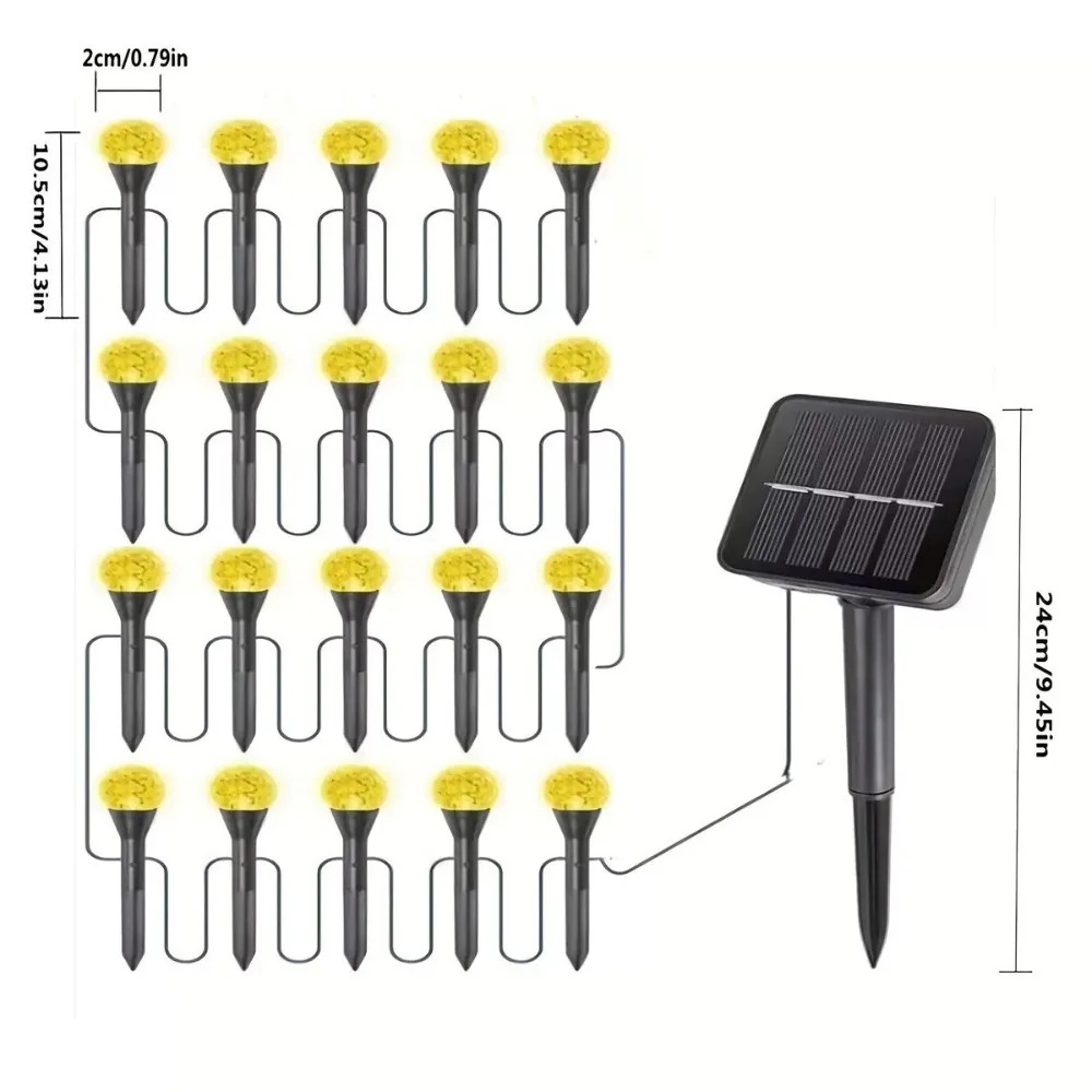 Zonne-aangedreven 5M 20LED bui - Outdoor Solar Power Xmas Lights recensie en prijs
