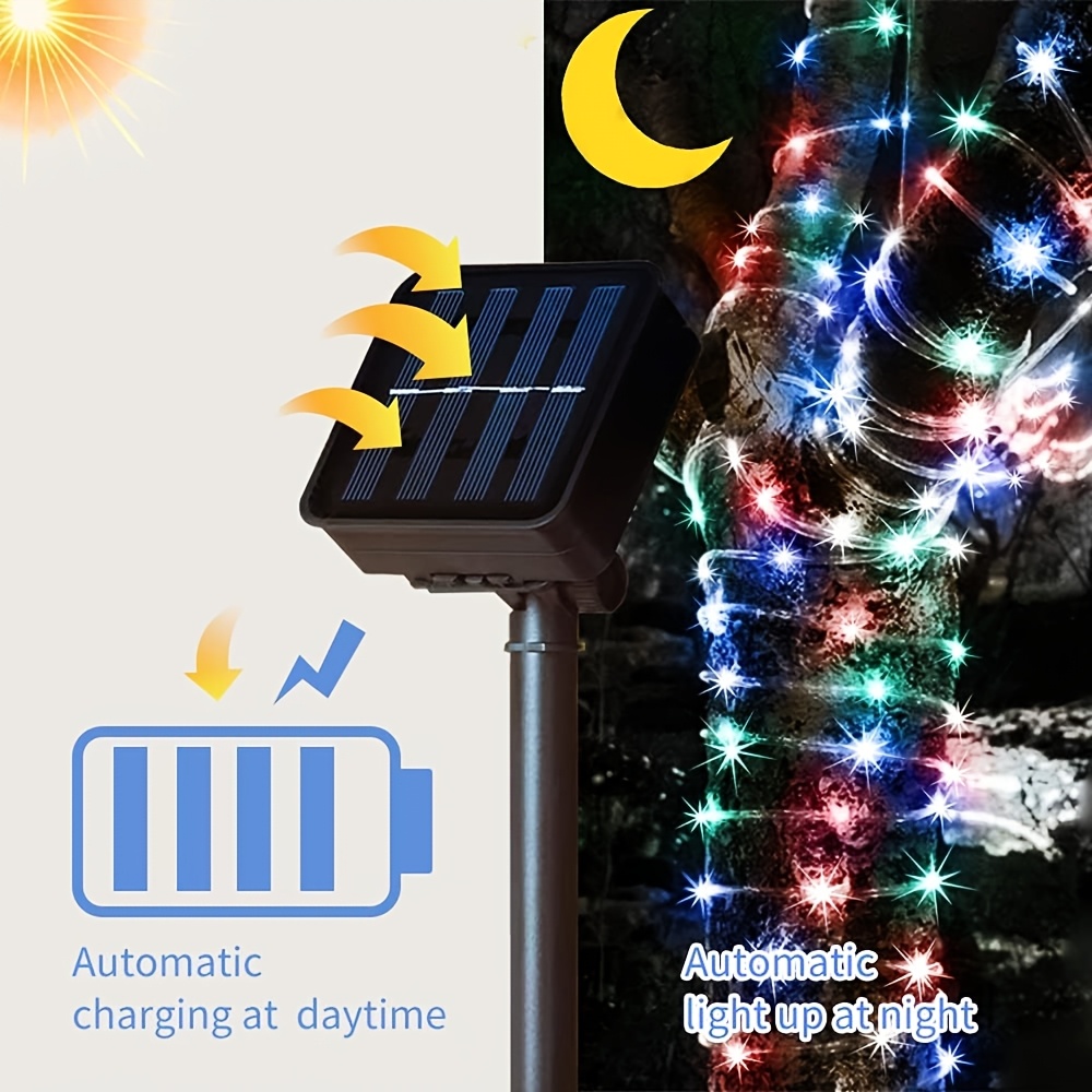 Solar Rope Light 8-modus water - Outdoor Solar Power Xmas Lights recensie en prijs